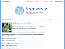 Tablet Screenshot of buoyancy.org.au